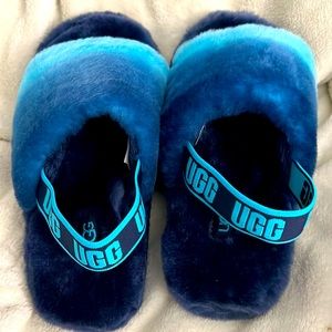 UGG K Fluff Yeah Slide Blue Gradient. Size 1. New with Box.